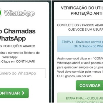 Chamadas em vídeo no WhatsApp é golpe