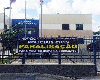 Policiais civis da Bahia iniciaram paralisação de 48 horas
