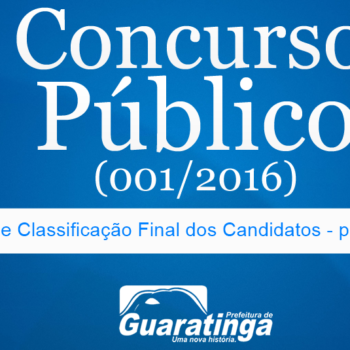 MSM Consultoria divulga resultado do Concurso Público de Guaratinga