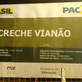 Creche do Vianão tem 1 ano e 7 meses em atraso.