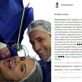 Selfie de bebê brasileiro ‘sorrindo’ após parto viraliza no Instagram e aparece na imprensa estrangeira