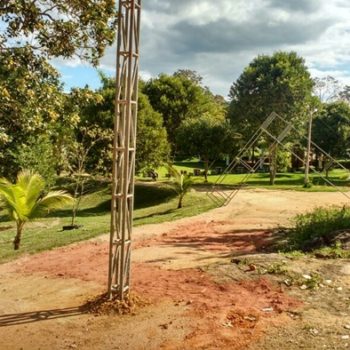 Estrutura já está montada para o Happy Holi em Guaratinga