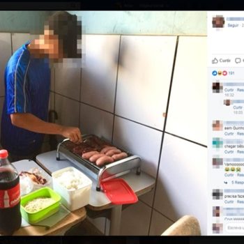 Alunos de terceiro ano fazem churrasco em sala de aula após professor faltar