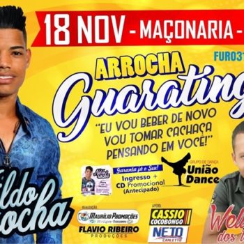 ‘Arrocha Guaratinga’ acontece neste sábado na Loja Maçônica