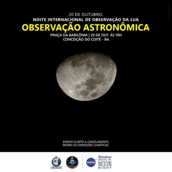 20/10/18 – Observação Astronômica – Conceição do Coité – BA