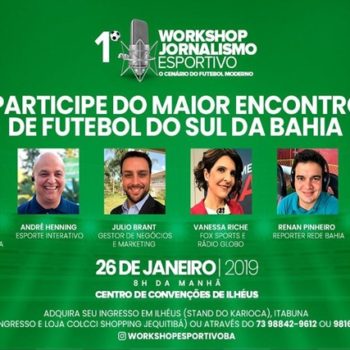 Contagem regressiva para o I Workshop de Futebol do Sul da Bahia já começou