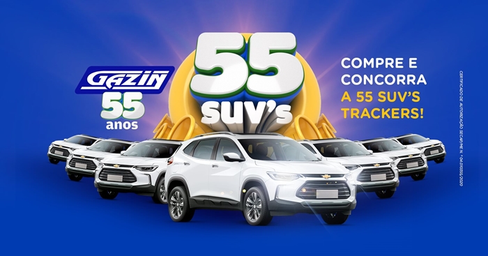 Promoção do Grupo Costa e Gazin Colchões sorteia um carro SUV Tracker por semana