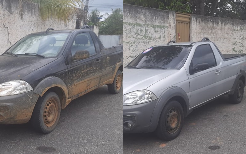 Cipe Mata Atlântica recupera dois carros roubados em povoado de Guaratinga