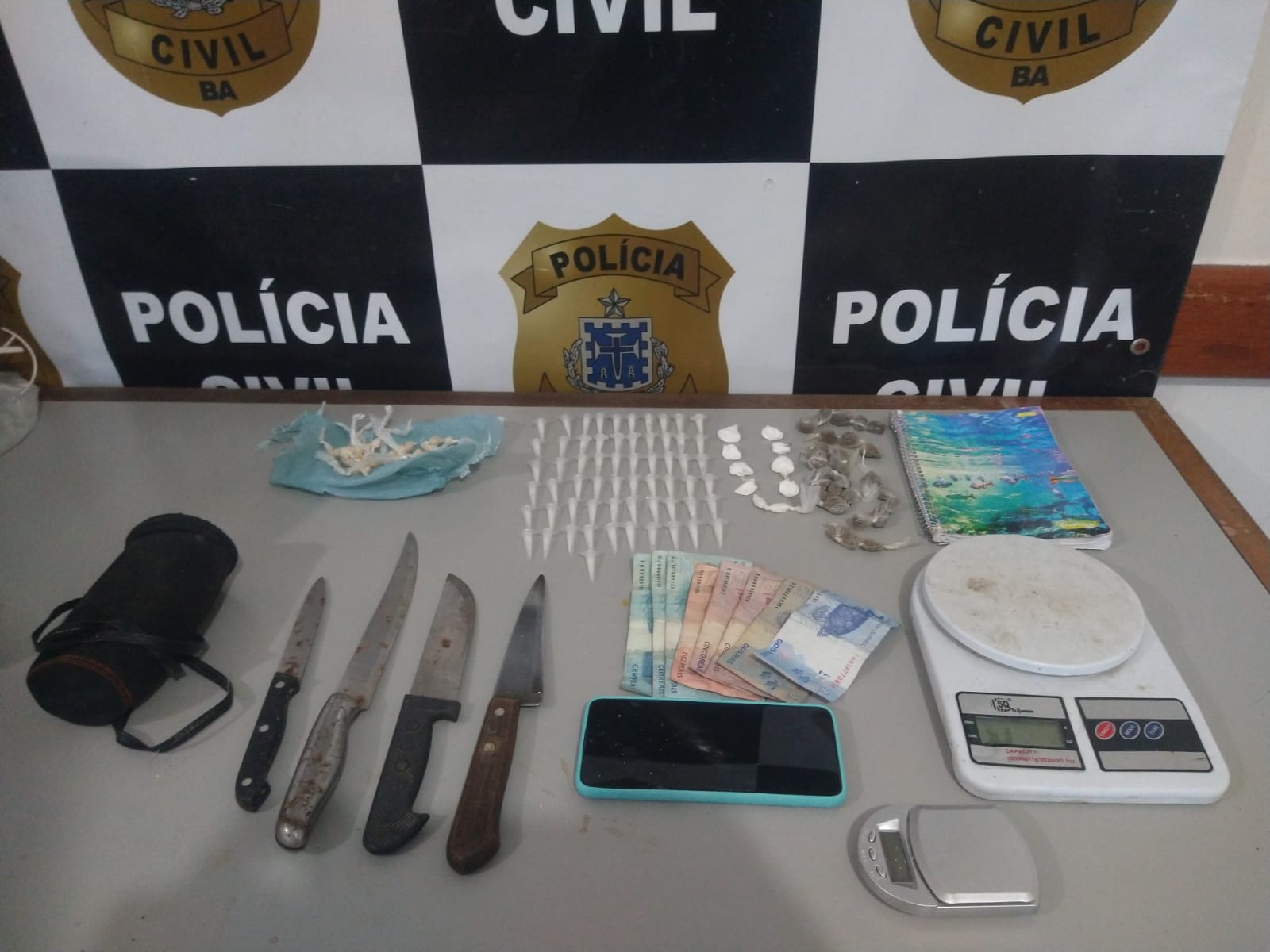 Policiais civis apreendem drogas durante investigação de desaparecimento