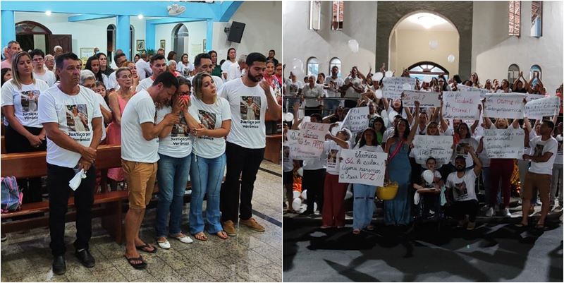 Após missa de sétimo dia, família de Verônica Pereira pede por justiça