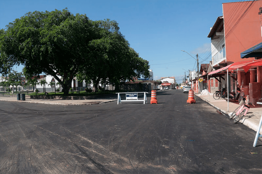 Prefeitura de Itabela finaliza primeira etapa da pavimentação asfáltica no centro da cidade
