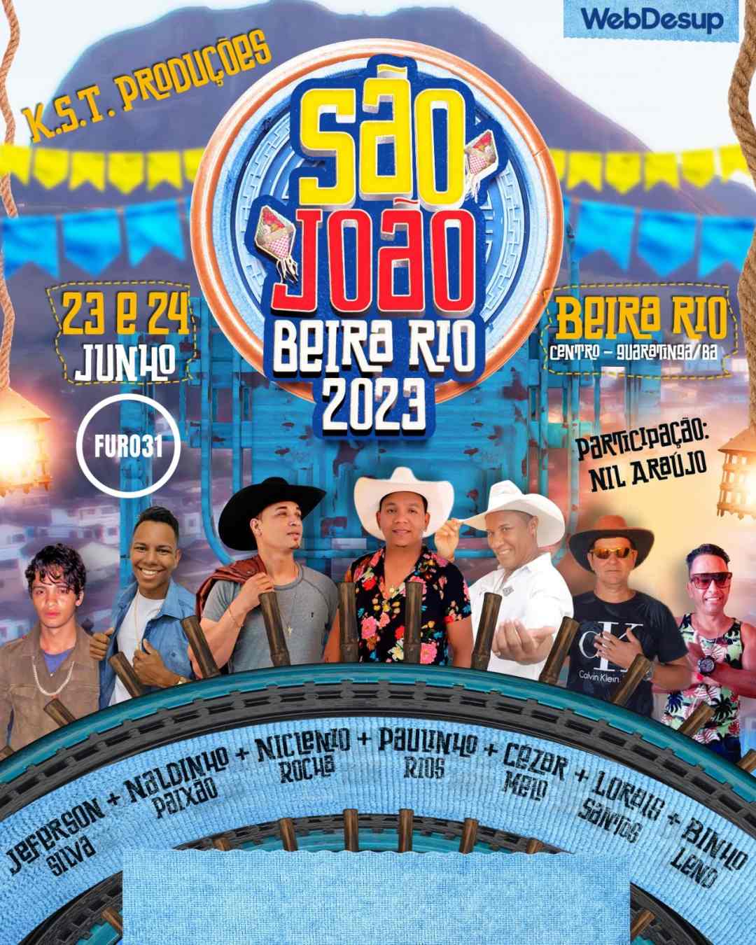 23 e 24/06/2023 – São João da Beira Rio – Guaratinga/BA