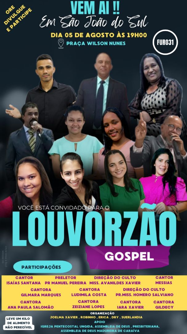 05/08/2023 – Louvorzão Gospel de São João do Sul – Guaratinga/BA