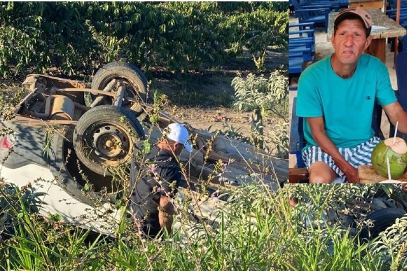 Motorista morre após carro capotar na BA-283 entre Itabela e Guaratinga