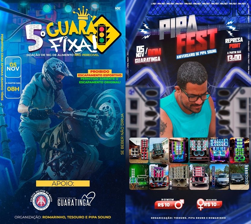05/11/2023 – 5º Guara Fixa e Pipa Fest – Guaratinga/BA