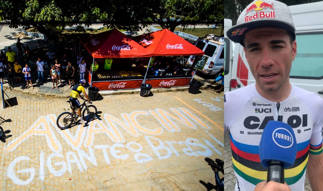 Ciclista Henrique Avancini agradece homenagem de morador de Monte Alegre