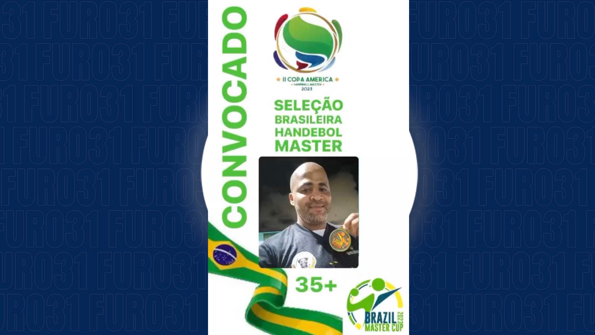 Guaratinguese Laércio Oliveira Silva conquista vaga na Copa América de Handebol 2023