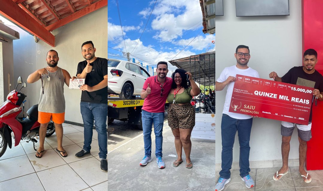 Saiu Premiações distribui mais de R$ 200 mil em prêmios na região