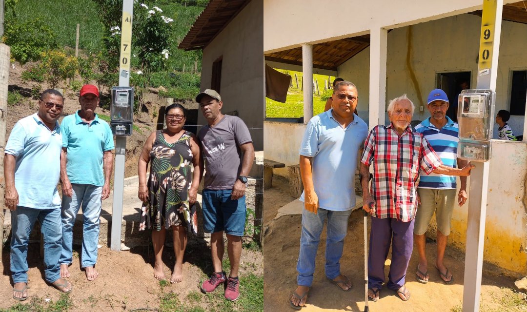 Deputada Fabíola Mansur e Ezequiel Xavier levam energia elétrica para moradores do Córrego do Ouro