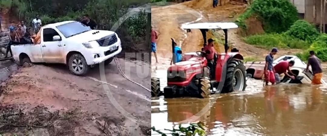 Chuva causa transtornos em Guaratinga; choveu 120 milímetros em 3 dias no município