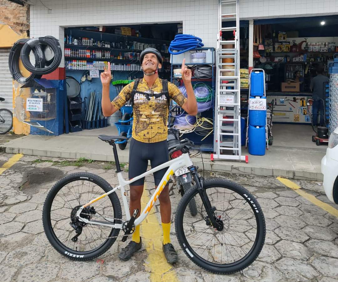 “Mineiro Bolt” ganha uma bicicleta profissional da nova patrocinadora da Brasil Ride