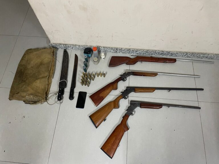 Polícia Militar prende suspeito de caça ilegal em Belmonte