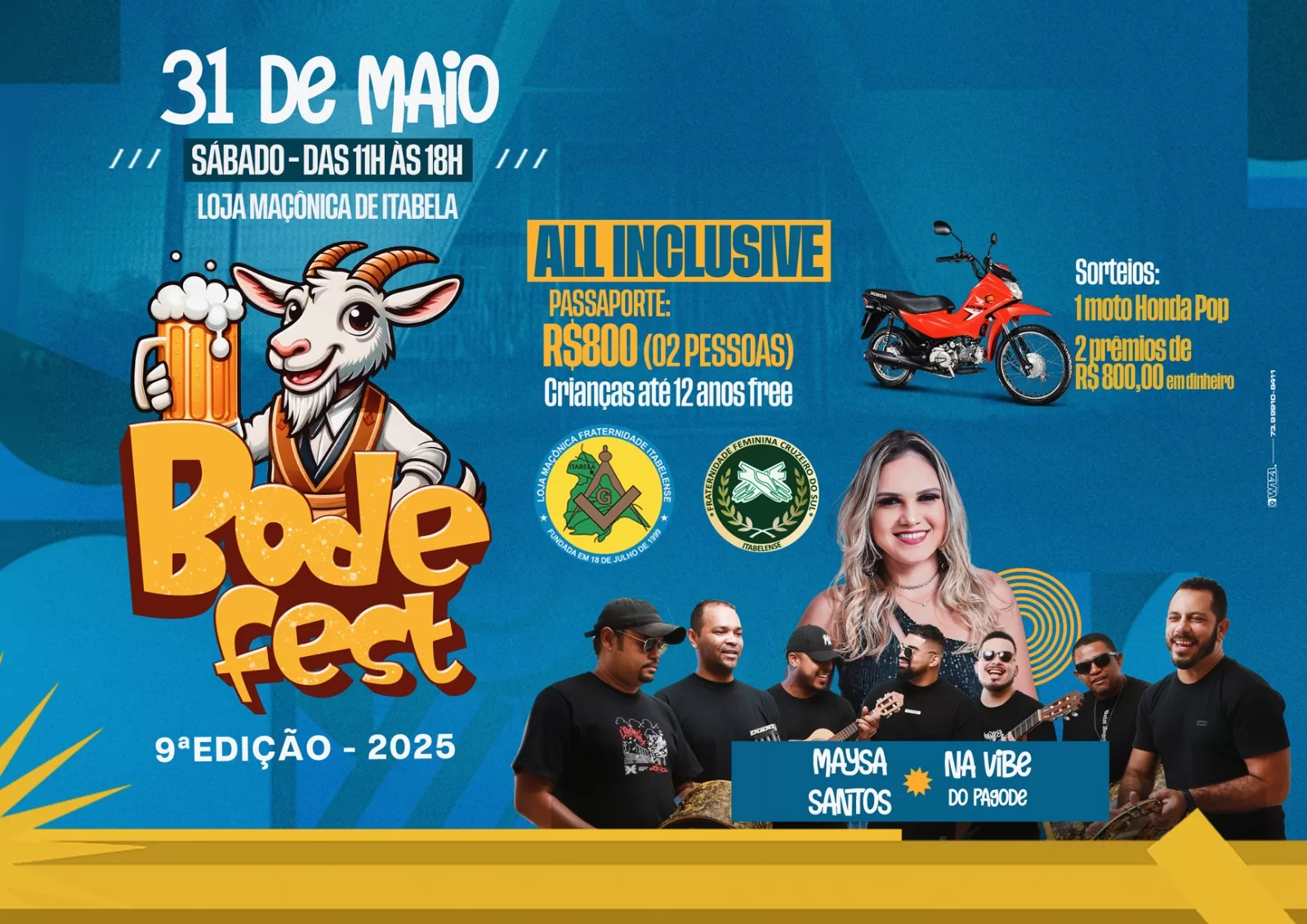 Divulgada a programação para a 9ª edição do BodeFest em Itabela