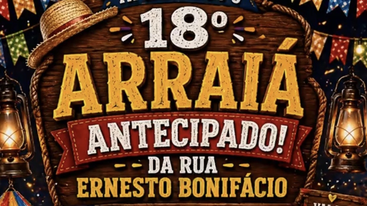 Arraiá da Ernesto Bonifácio 2026 será realizado nos dias 13 e 14 de junho em Guaratinga
