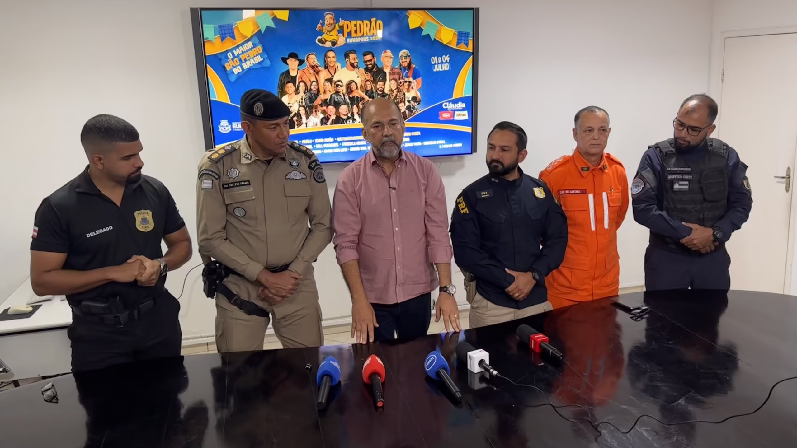 Robério apresenta esquema de segurança para o Pedrão 2026 em Eunápolis